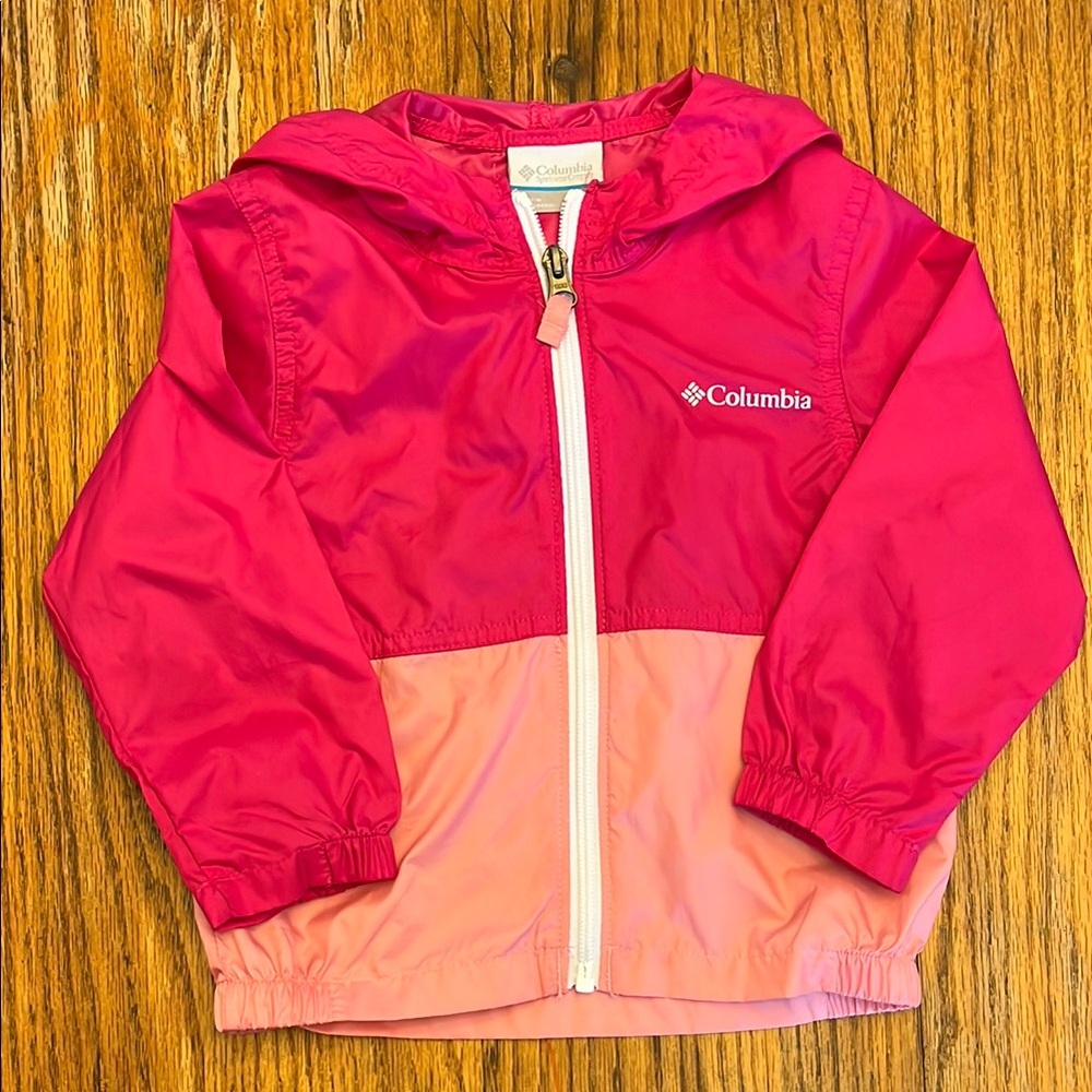 2T Columbia Pink Hooded Jacket